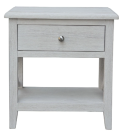 VI Clifton Solid Timber 1 Drawer Bedside Table