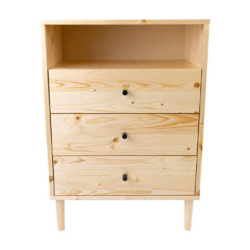 VI Neo Solid Timber 3 Drawer 1 Niche Tallboy