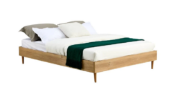 VI Petra Melamine Board Metal Leg Bed Base