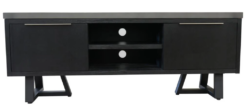 VI Maze Concrete Top Solid Timber 2 Door 1 Drawer Entertainment Unit
