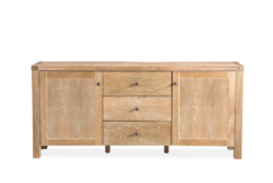 VI Montauk Timber Veneer 2 Door 3 Drawer Buffet