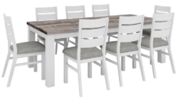 VI Homestead Solid Timber 9 Pieces Dining Setting