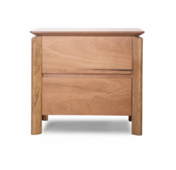 VI Atherton Timber Framed 2 Drawer Bedside Table
