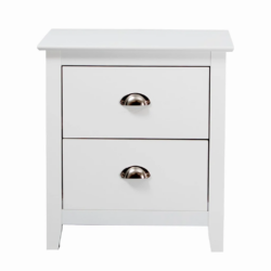 VI Costway 2 Drawer Bedside Table