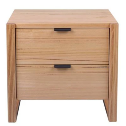 VI Perisher Solid Timber 2 Drawer Bedside