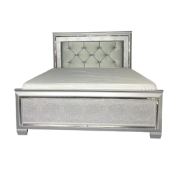 VI Veronica Timber Framed Bed with LED Light
