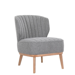 VI Clover Fabric Upholstered Timber Legs Occasional Chair