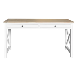 VI Shellwood Solid Timber 2 Drawer Desk