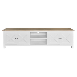 VI Shellwood Solid Timber 4 Door 2 Niches TV Unit