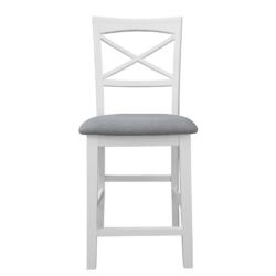 VI Hamilton Solid Timber Fabric Seat Bar Chair