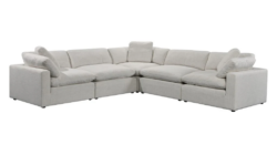 VI Cloud Fabric Modular Lounge with Ottoman