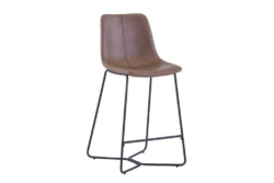 VI Stanwell PU Leather Upholstered Metal Legs Bar chair