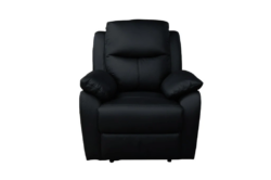 VI Sussex Leather Upholstered Single Seater Recliner Lounge
