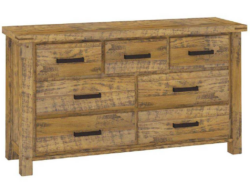VI Outback Solid Timber Dresser with 3 over 4 drawers
