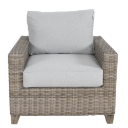 VI Dockside Synthetic Rattan Wicker Single Seater Outdoor Lounge