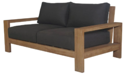 VI Marrakesh Solid Timber 2 Seater Outdoor Lounge with Cushion
