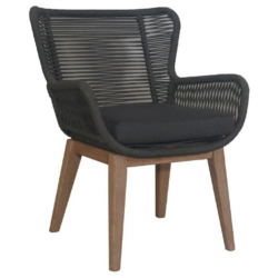 VI Marrakesh Solid Timber Outdoor Armchair with Cushion