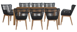 VI Marrakesh Solid Timber 9 Piece Outdoor Dining Set