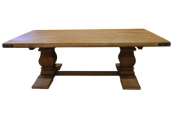 VI Utah Solid Timber Bluster Leg Dining Table