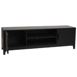 SH Ankara Entertainment Unit with 2 Doors and 2 Niches – Black