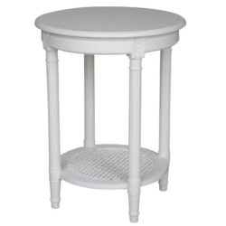 DA Polo Occasional Round Table White