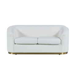 BT Bellissimo Oro Fabric Upholstered 2 Seater Sofa with Gold base