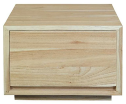 CT Oscar Solid Timber 1 Drawer Low Bedside Table