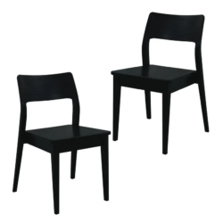 CT Providence Solid Timber Dining Chair – Set of 2