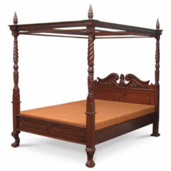 CT Jepara Solid Timber 4 Poster Bed