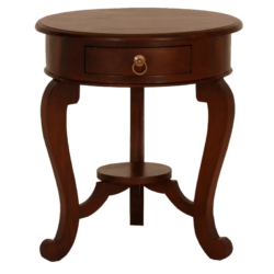 CT Queen Anne Cabriol leg 1 Drawer Lamp Table