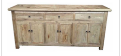 MF Brussels Recycled Elm Timber 3 Drawer 6 Door Sideboard