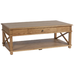 SH Mateo Solid Timber 1 Drawer Coffee Table