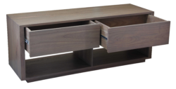 CT Oscar Solid Timber 2 Drawer Entertainment Unit – Latte