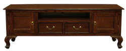 CT Queen Anne Solid Timber 2 Door 2 Drawer Entertainment Unit