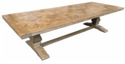 MF Kensington Solid Elm Timber Royal Dining Table