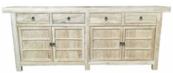 MF Solid Timber 4-Door 4-Drawer Sideboard