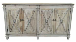 MF Provins Solid Timber 4-Door Buffet