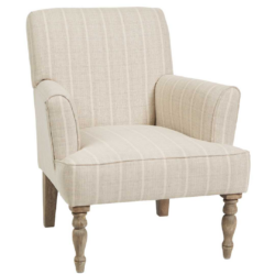 SH Bailey Fabric Upholstered Timber Leg Armchair – Natural