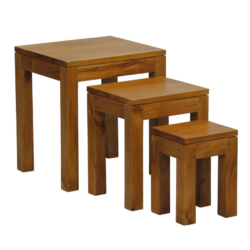CT Amsterdam Solid Mahogany Timber Nest of Tables