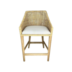 CR Tennessee Timber Frame Rattan Counter Stool