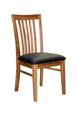 MD Rennes PU Upholstered Timber Leg Dining Chair