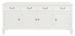 CT Queen Anne Solid Timber 4 Door 4 Drawer Buffet