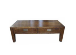 MF Solid Oak Timber 2 Drawer 2 way Coffee Table