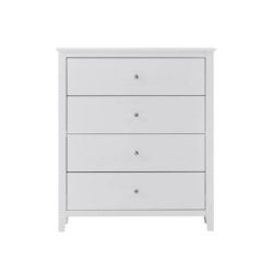 VI Lunar Solid Timber 4 Drawer Tallboy