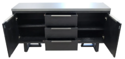 VI Maze Concrete Top Solid Timber 2 Door 3 Drawer Buffet