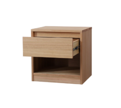VI Brady Solid Timber 1 Drawer Bedside Table