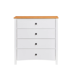 VI Courtney Solid Timber 4 Drawer Tallboy