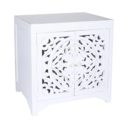 VI Dias Solid Timber 2 Door Bedside Table