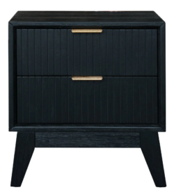 VI Ella Solid Timber 2 Drawer Bedside