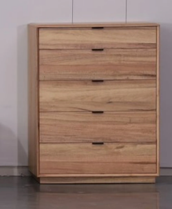 VI Galway Solid Timber 5 Drawer Tallboy